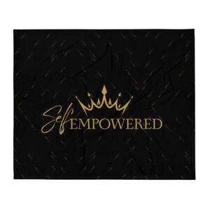 Swathed in Self-Empowerment Throw Blanket