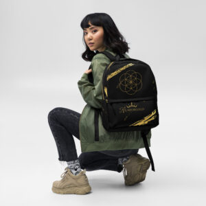 She Carries Sacred Seeds of Self-Empowerment – Black Backpack
