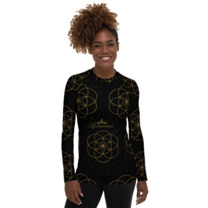 Sacred Seeds of Self-Empowerment Women’s Rash Guard